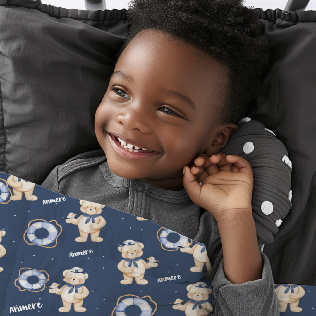 Teddy Bear Sailor Blanket