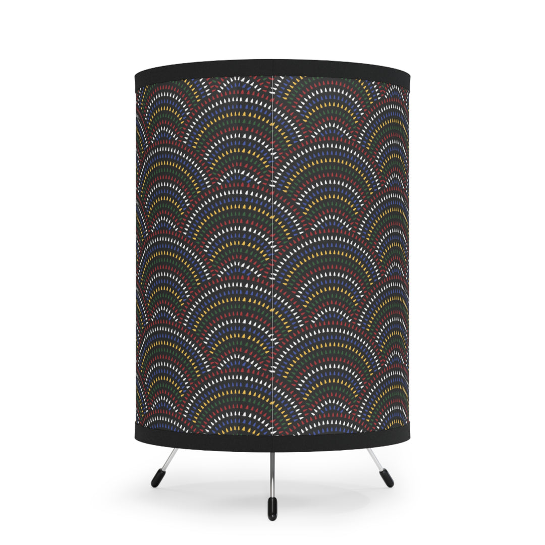 Colorful Tribal Tripod Lamp