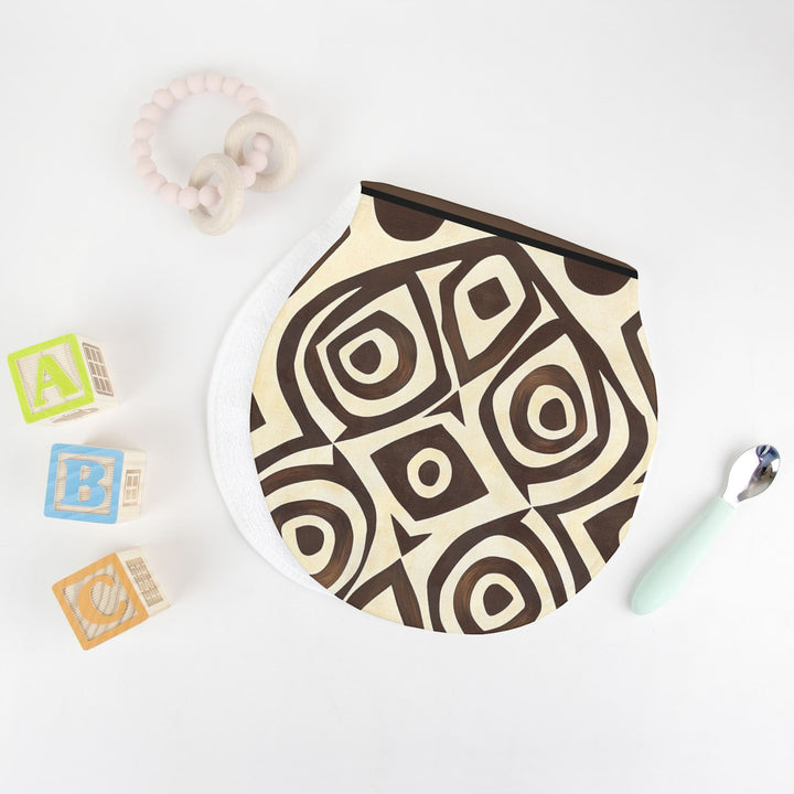 Tribal Monogram Peanut Burp Cloth