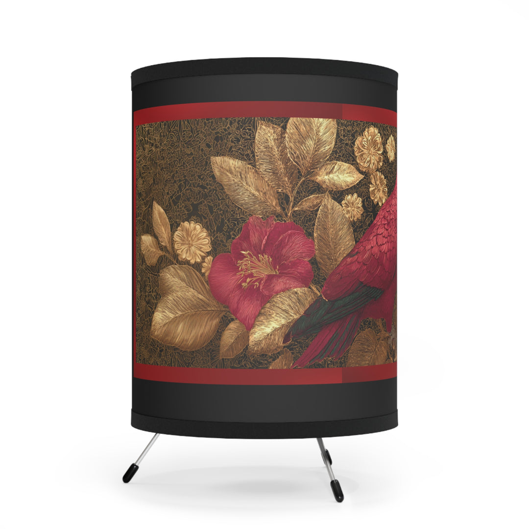 Red Parrot Floral Lamp