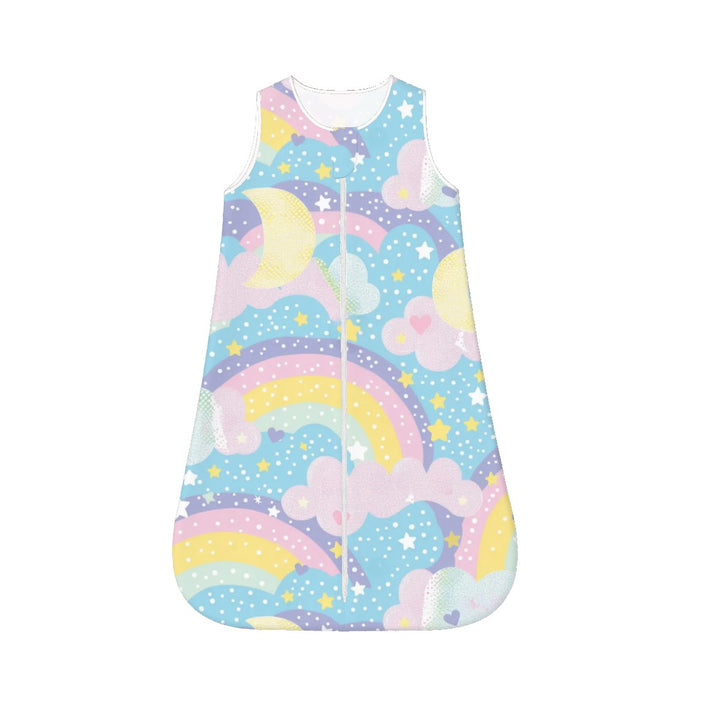 Whimsical Rainbows and Stars Sleeveless Baby Sleep Sack