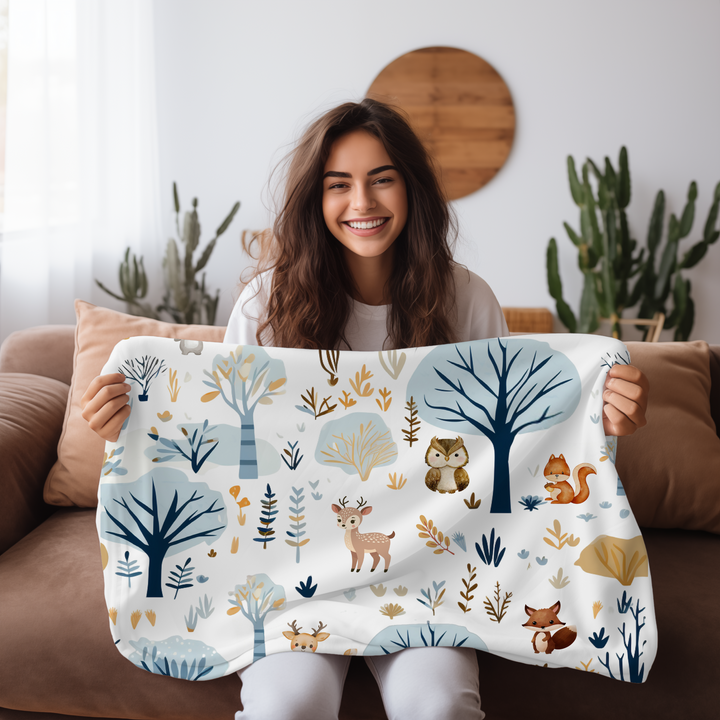 Woodland Animals Blanket