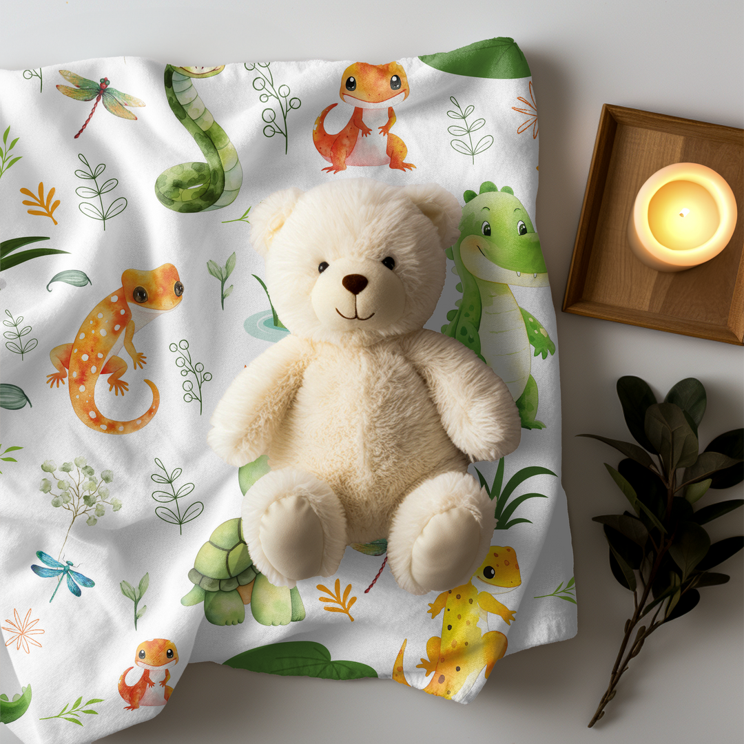 Swamp and Friends Minky Blanket