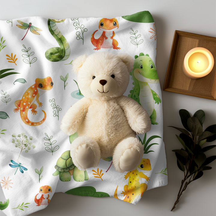 Swamp and Friends Minky Blanket
