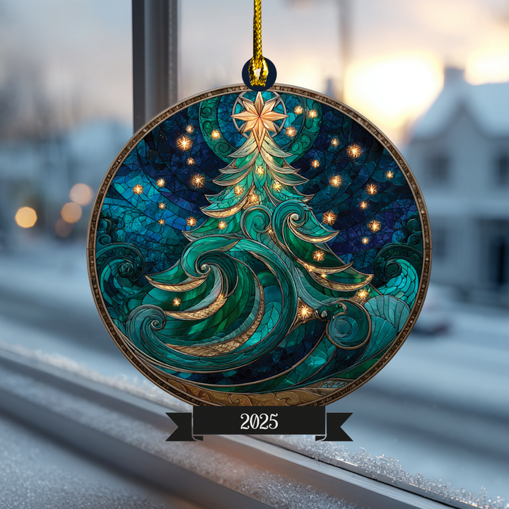 Stained Glass Christmas Ornaments