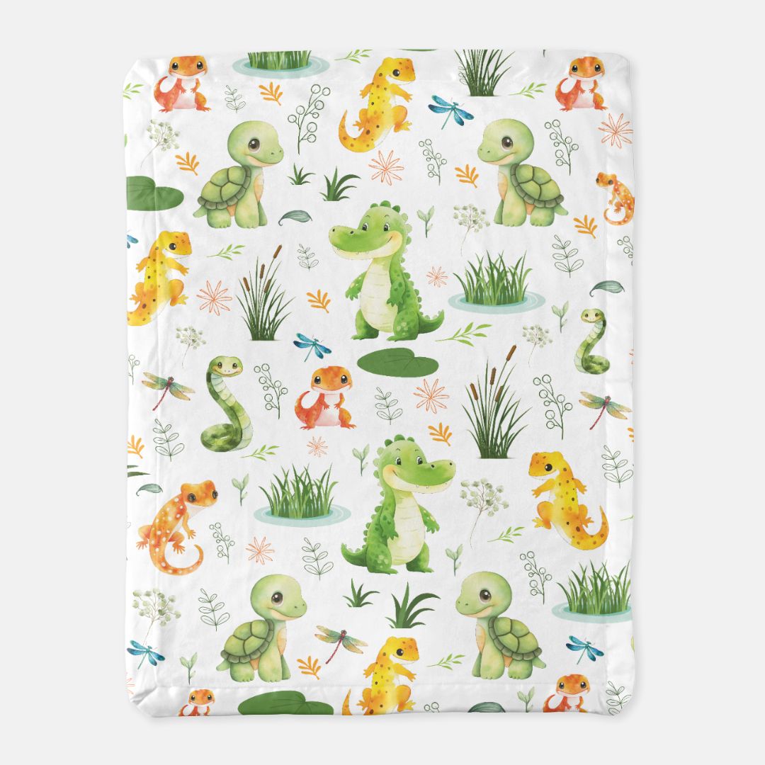 Swamp and Friends Minky Blanket