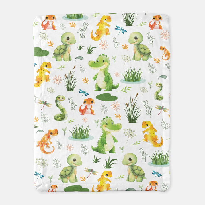 Swamp and Friends Minky Blanket