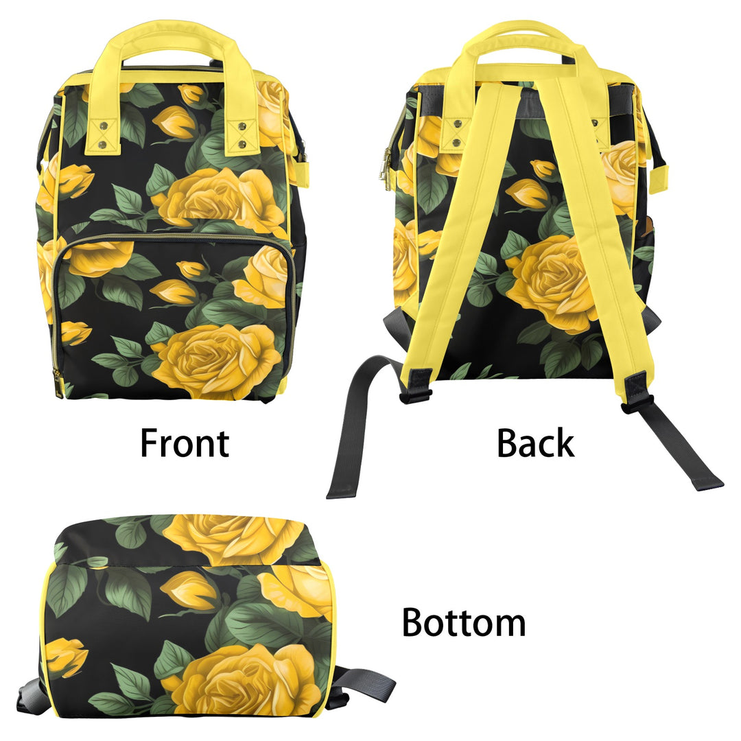 Yellow Rose Diaper Bag
