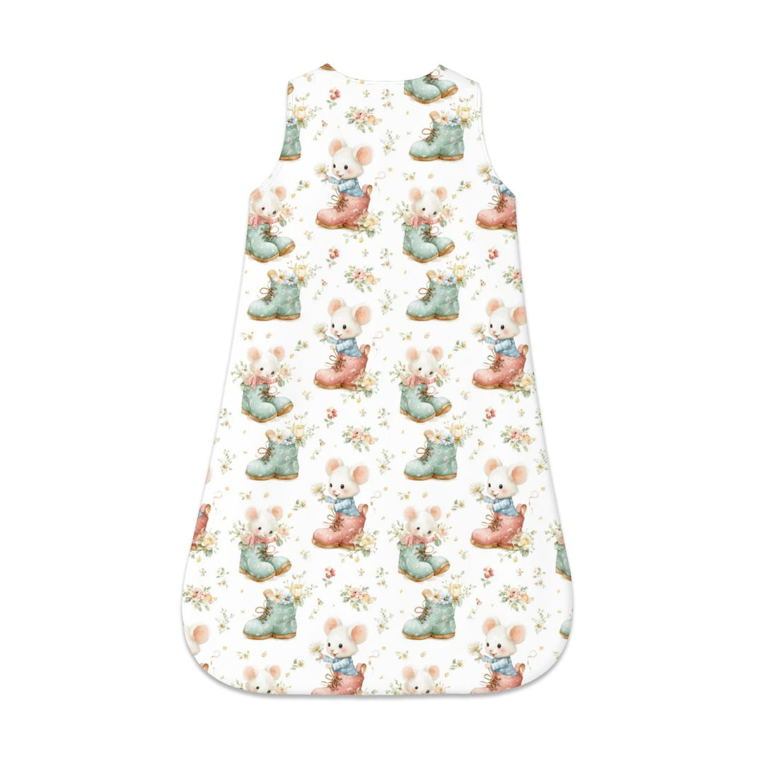 Mouse in Boots Sleeveless Baby Sleep Sack