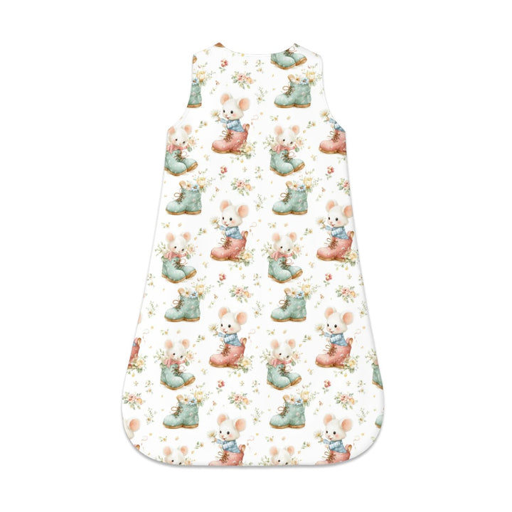 Mouse in Boots Sleeveless Baby Sleep Sack