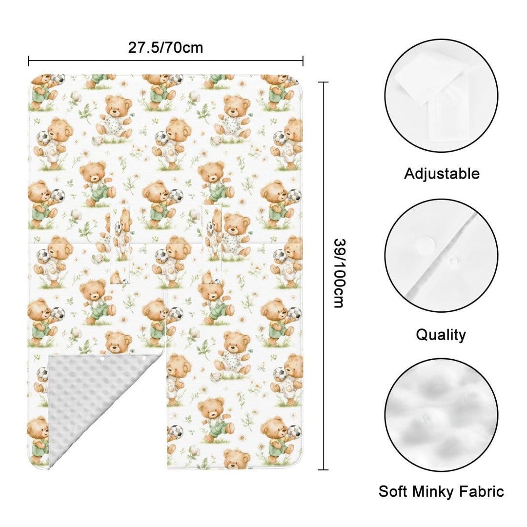 Bears Playing Soccer Car Seat Cover