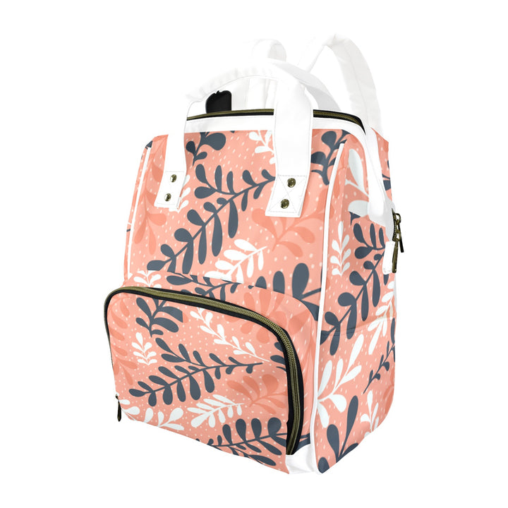 Peach Boho Flower Diaper Bag