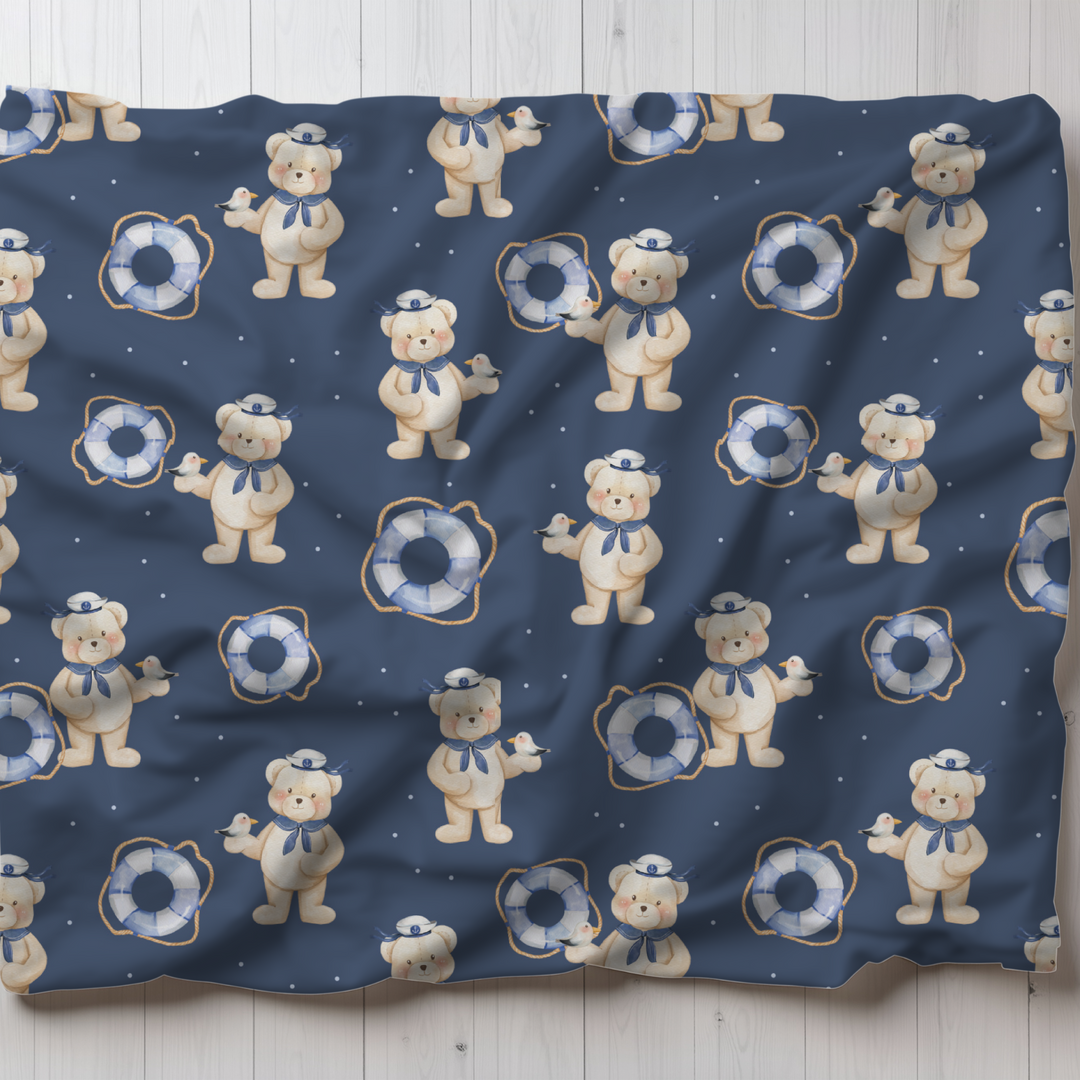 Teddy Bear Sailor Blanket