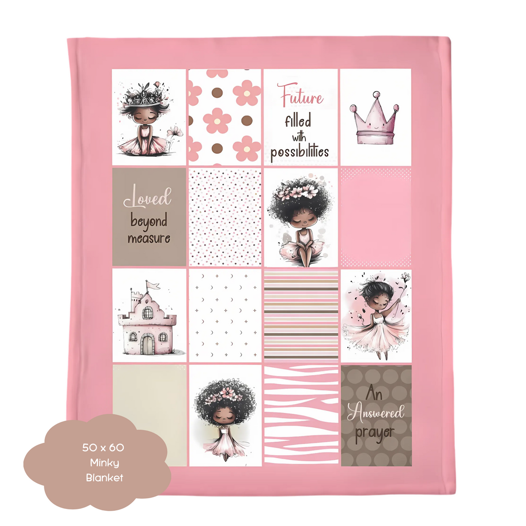 Black Girl Positive Affirmation Blanket