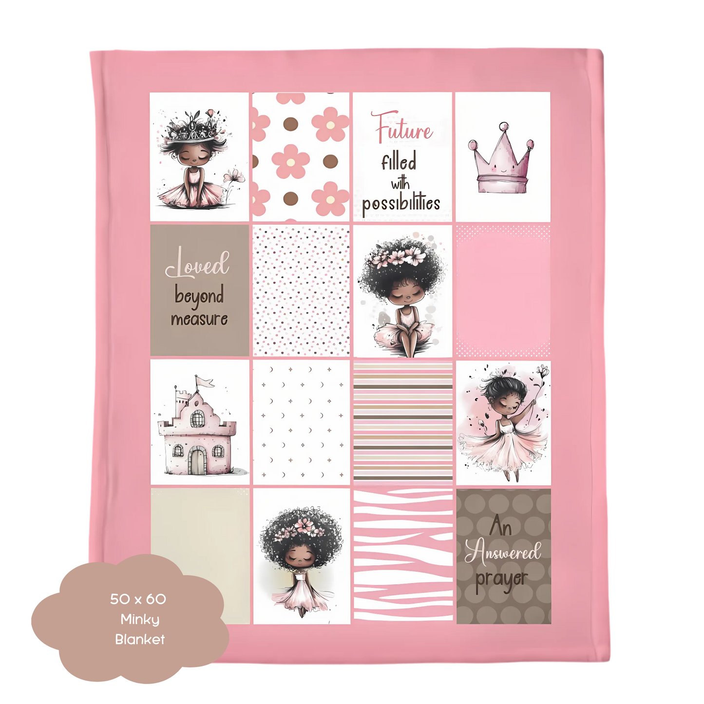 Black Girl Positive Affirmation Blanket