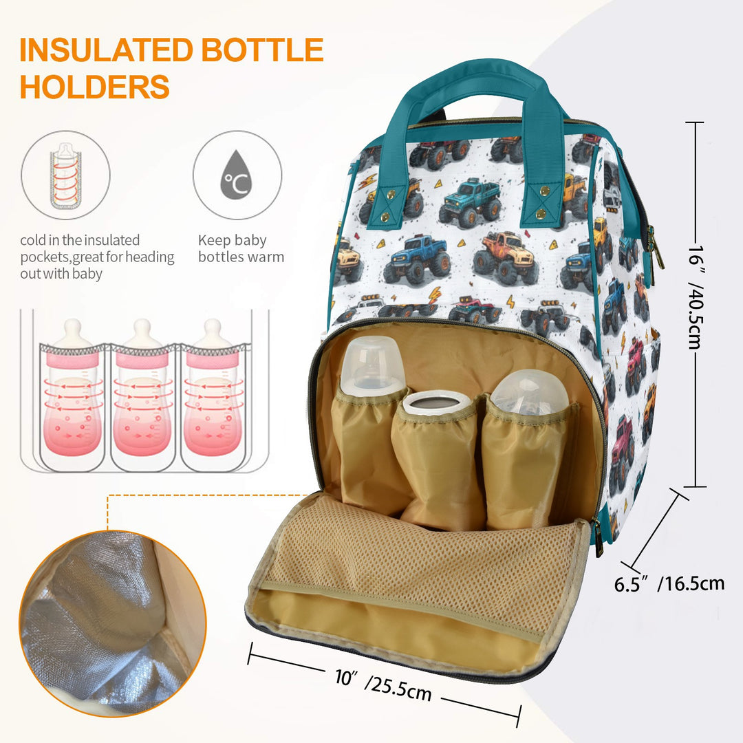 Monster Truck Diaper Bag