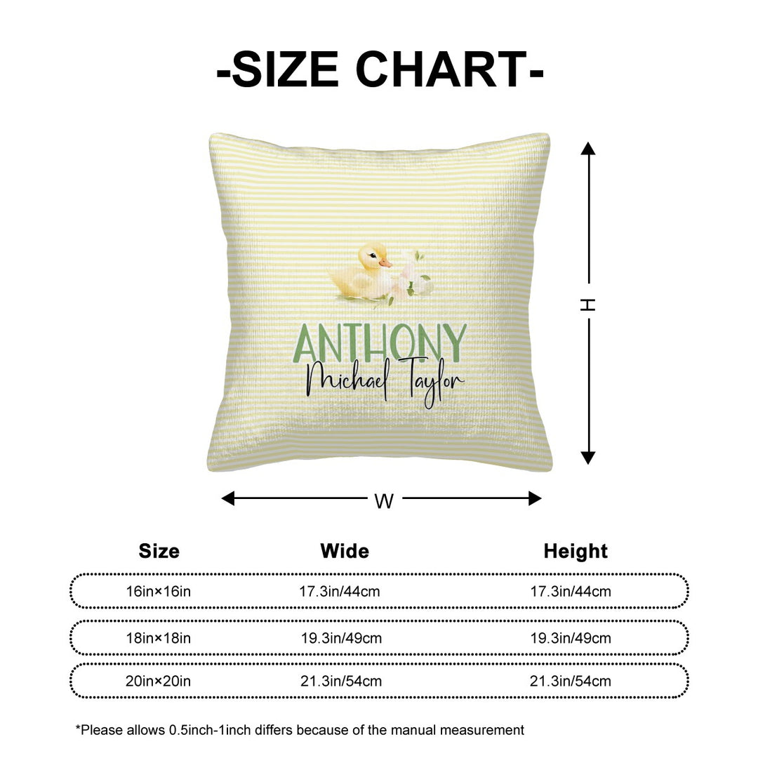 Baby Duckingly Corduroy Throw Pillow Covers
