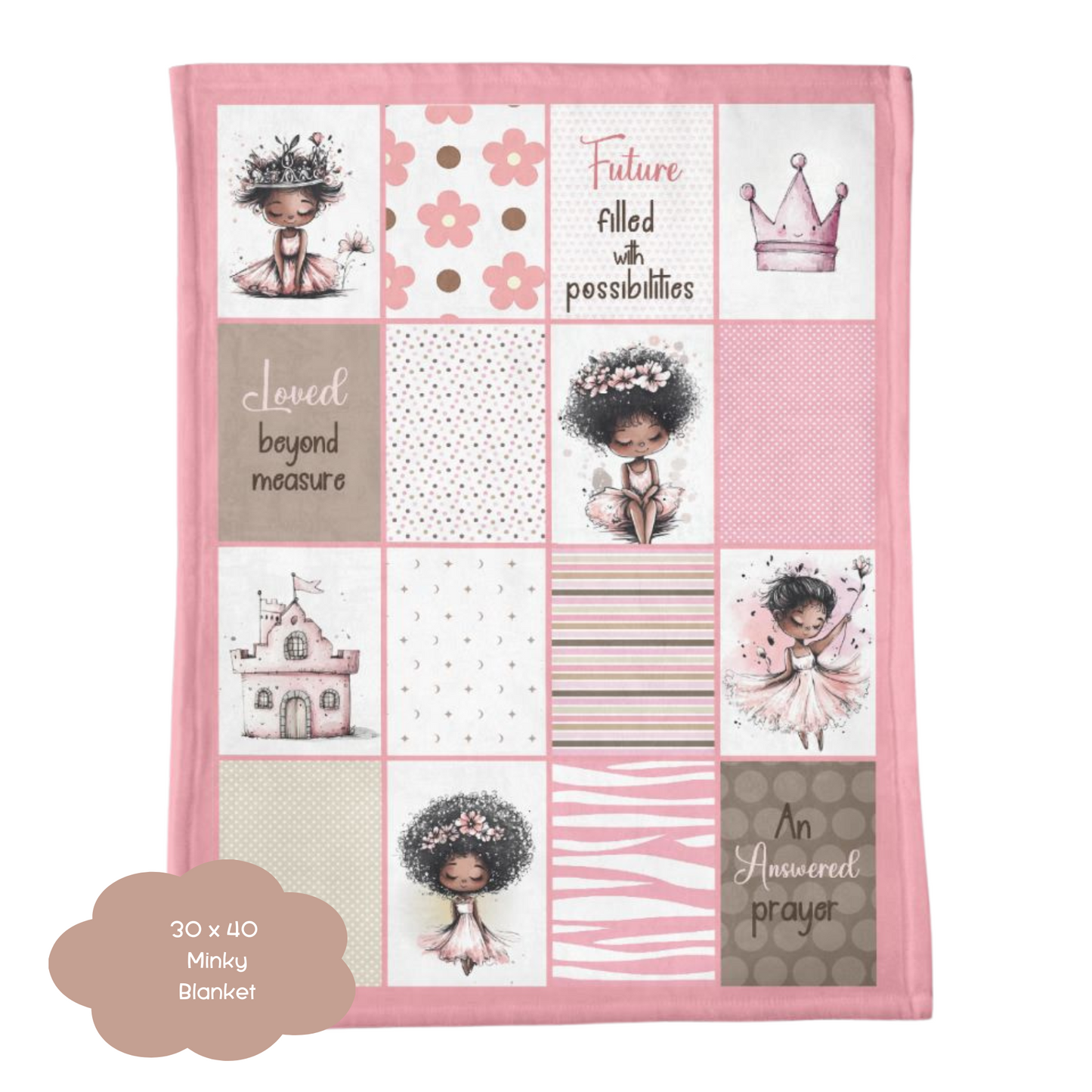 Black Girl Positive Affirmation Blanket