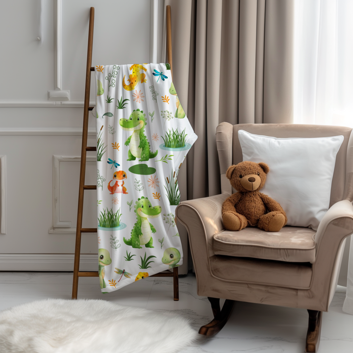 Swamp and Friends Minky Blanket