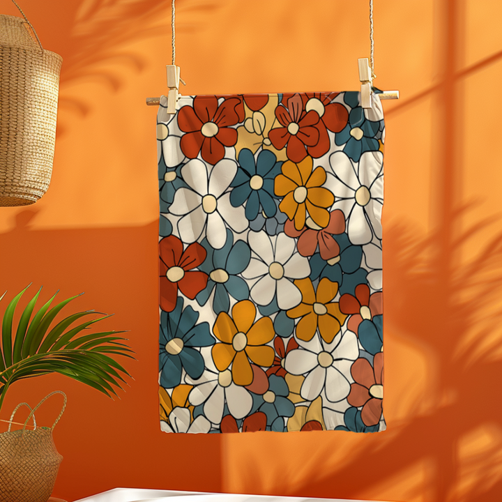Flower Power Swaddle Blanket