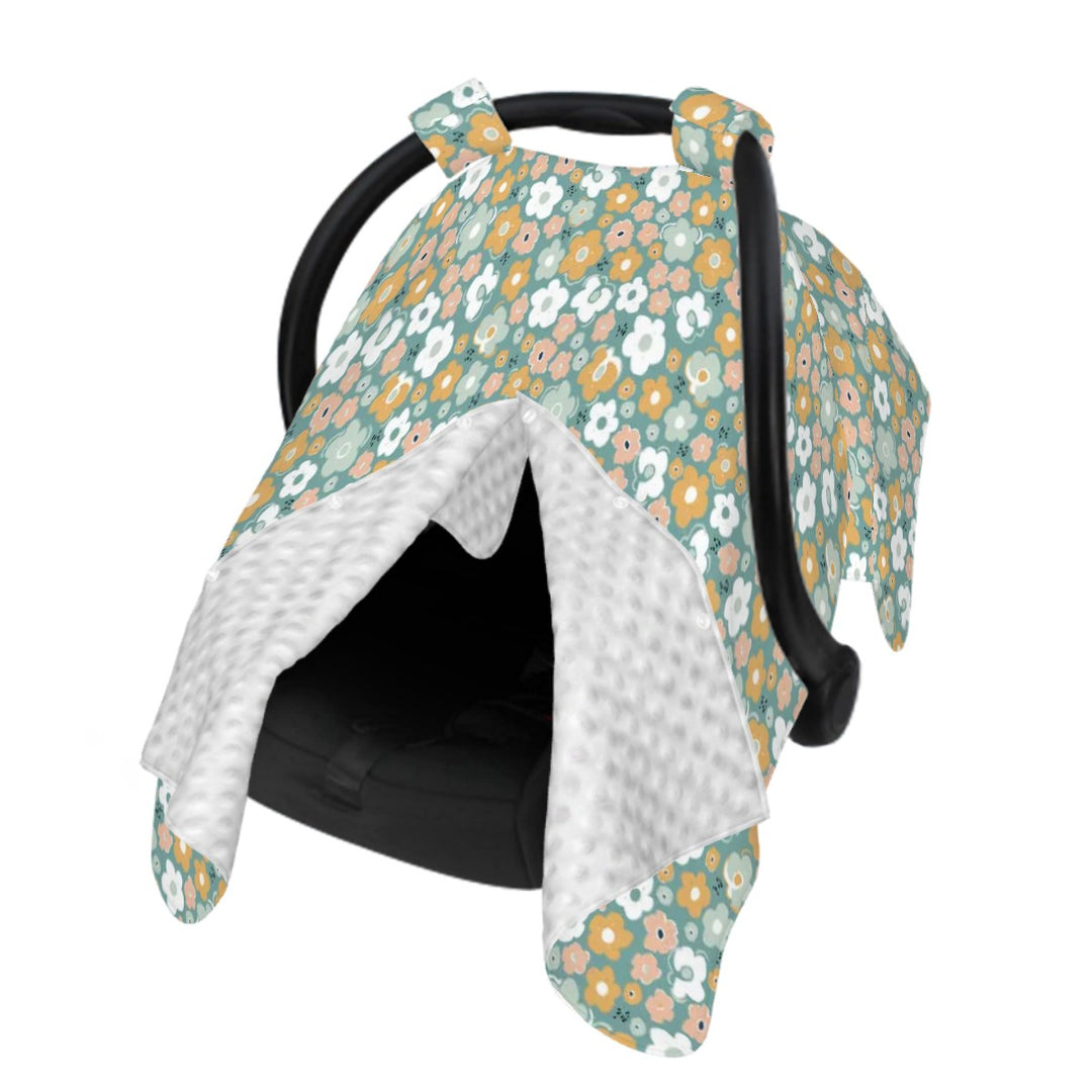 Green Boho Car Seat & Breastfeeding Cover