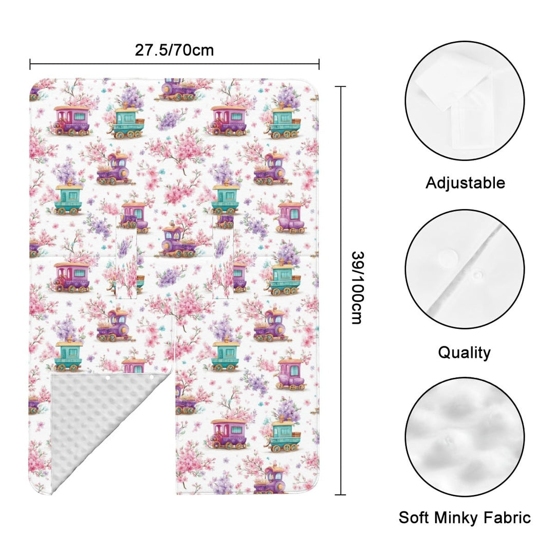 Whimsical Cuddle Train Baby Car Seat Cover