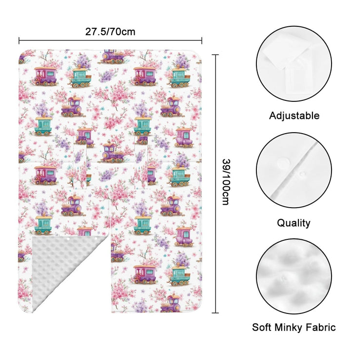 Whimsical Cuddle Train Baby Car Seat Cover