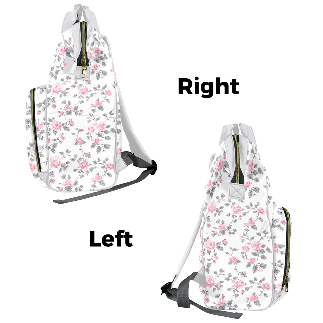 Roses and Lace Diaper Bag Backpack