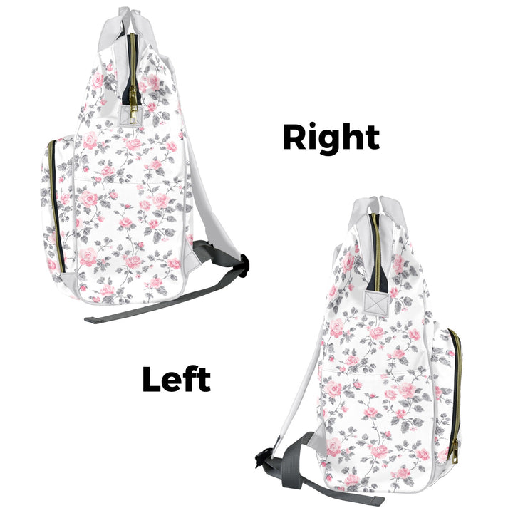 Roses and Lace Diaper Bag Backpack