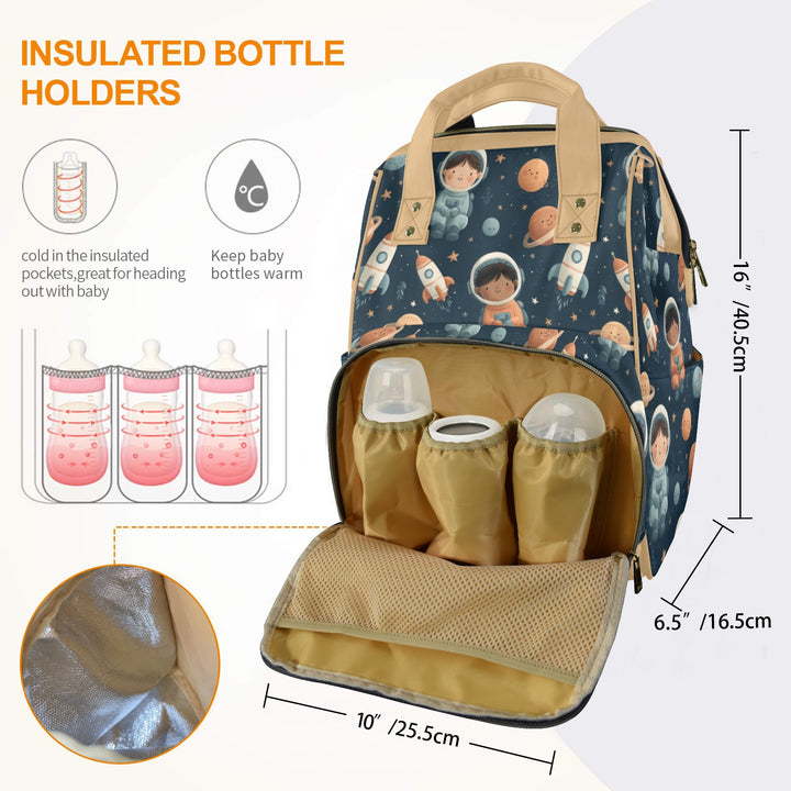 In Space with Friends Diaper Bag