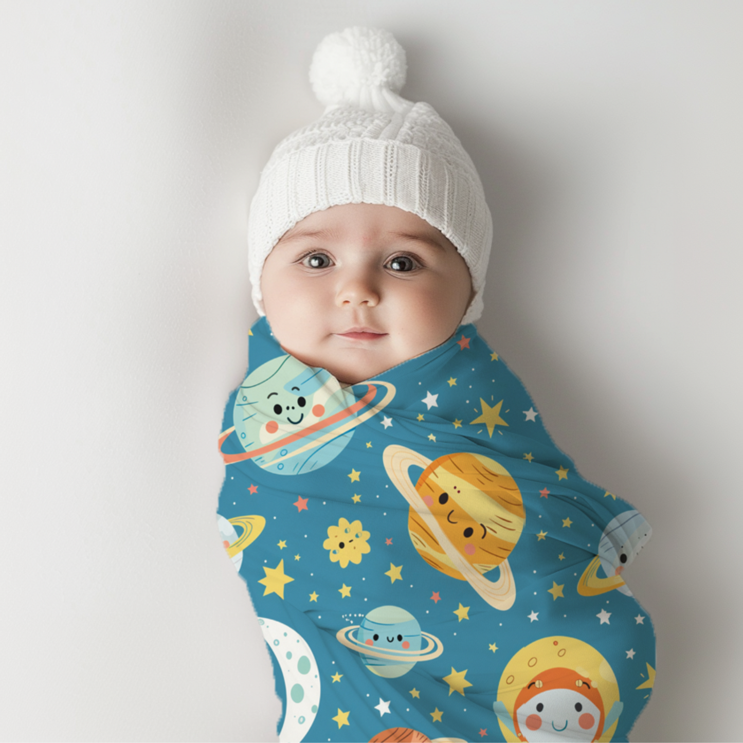 Cuddle-Up-To-The Cosmos Swaddle Blanket