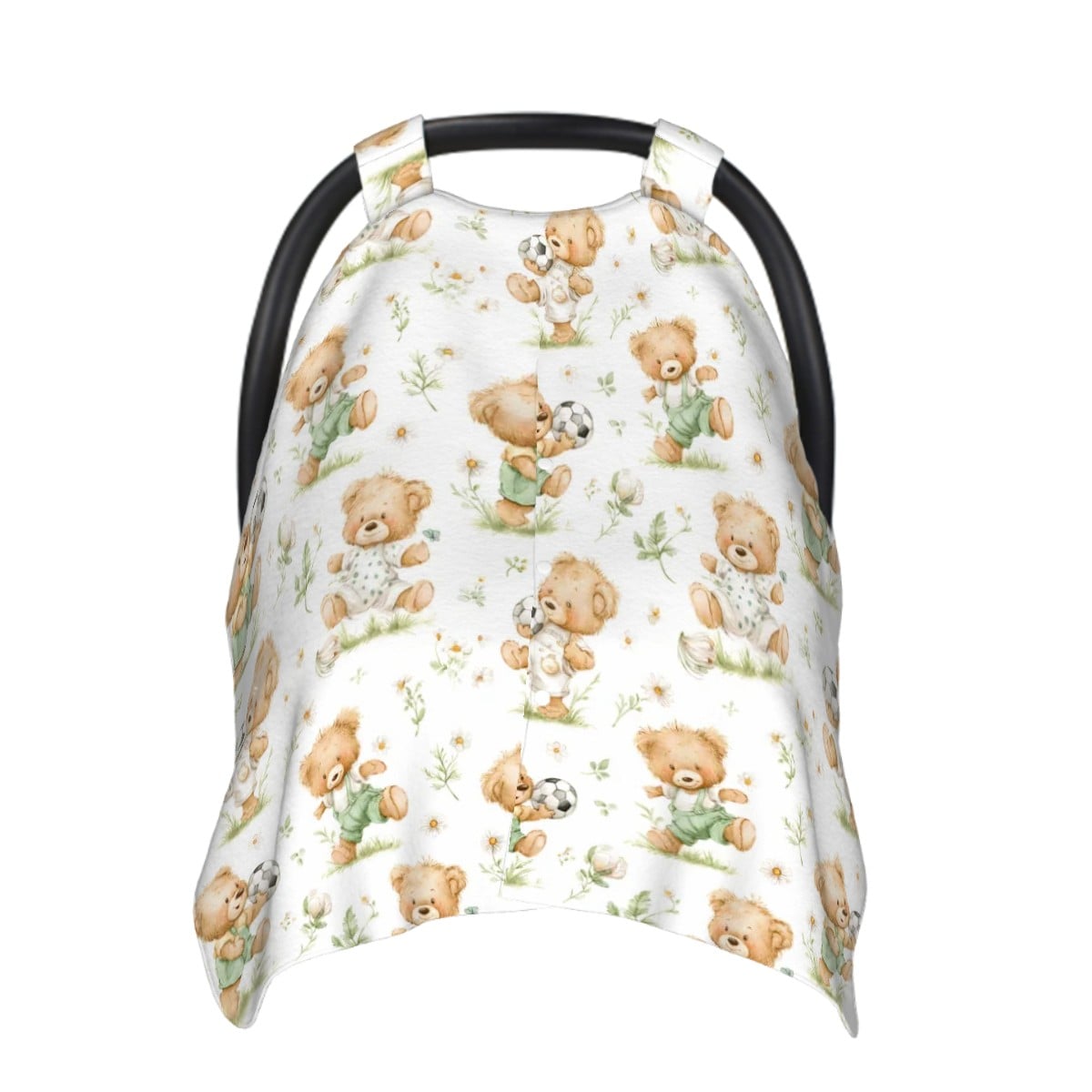 Bears Playing Soccer Car Seat Cover