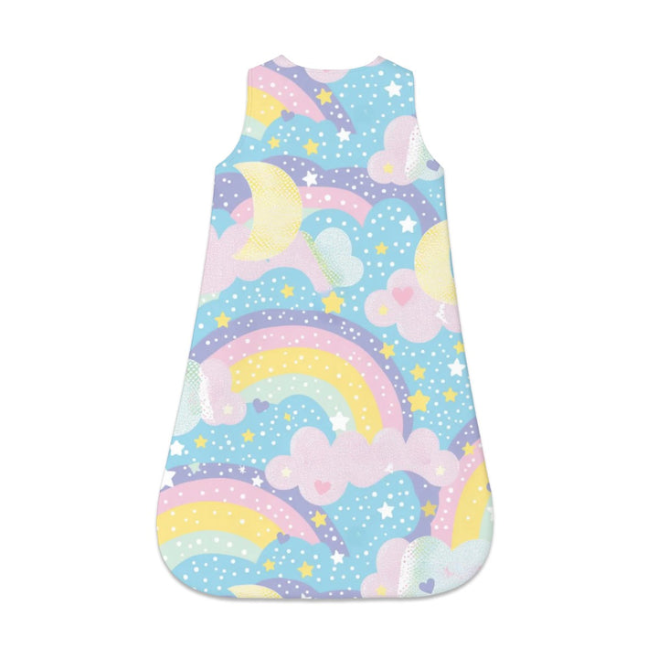 Whimsical Rainbows and Stars Sleeveless Baby Sleep Sack