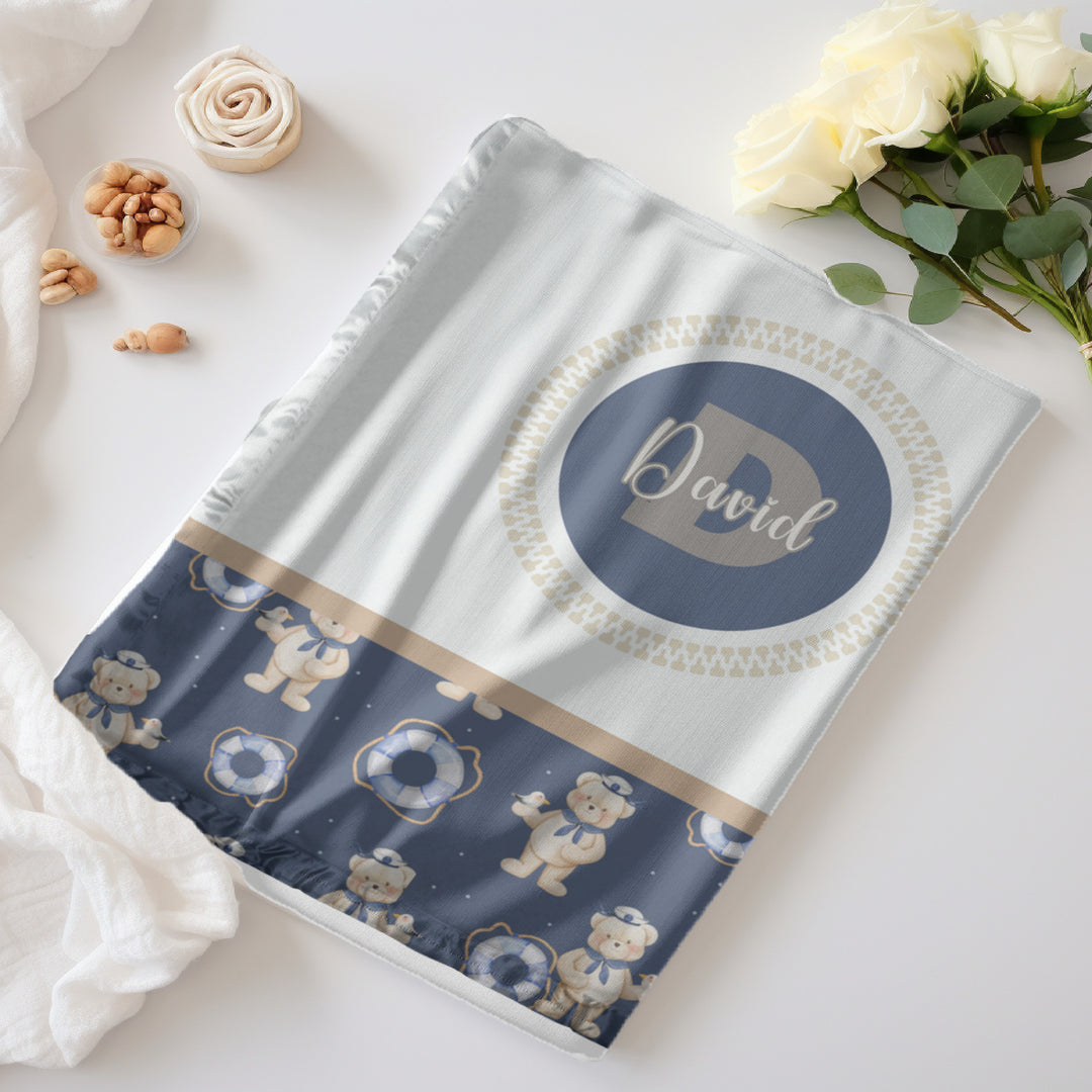 Teddy Bear Sailor Blanket