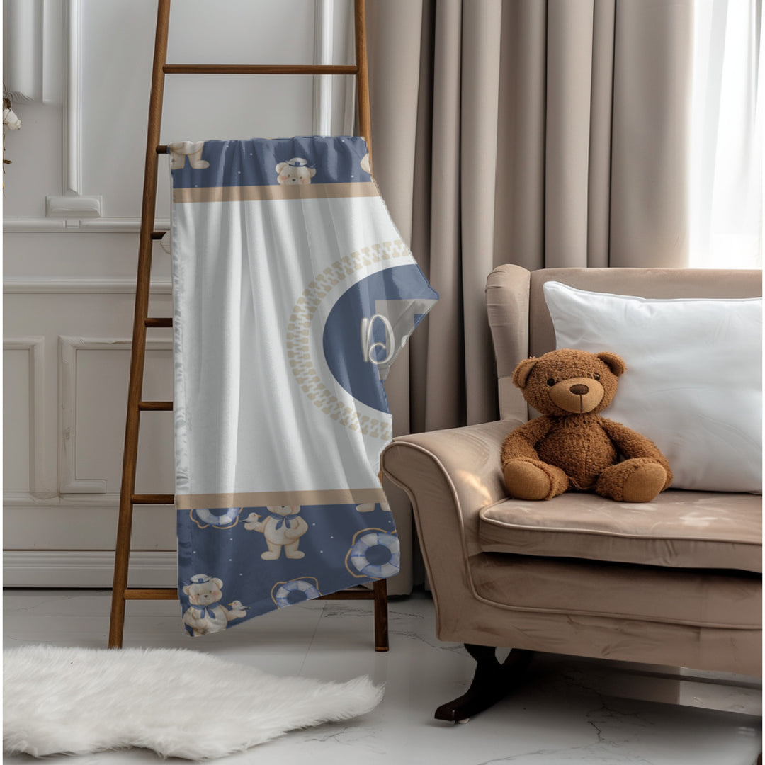 Teddy Bear Sailor Blanket