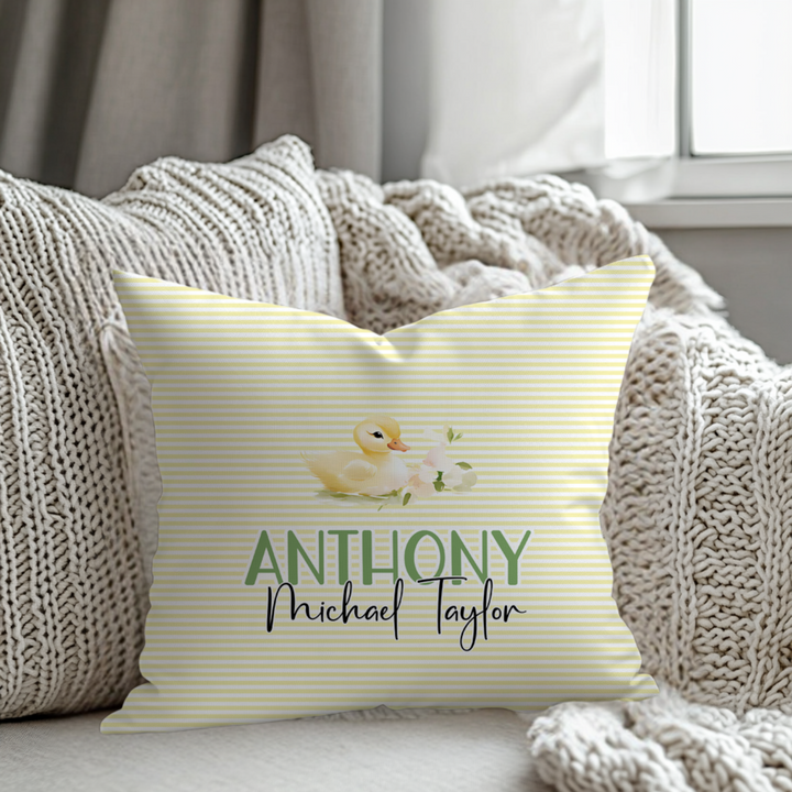 Baby Duckingly Corduroy Throw Pillow Covers