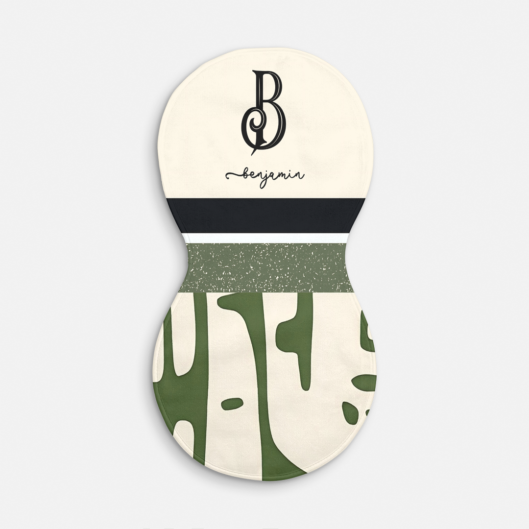 Sage and Cream Burp Cloth