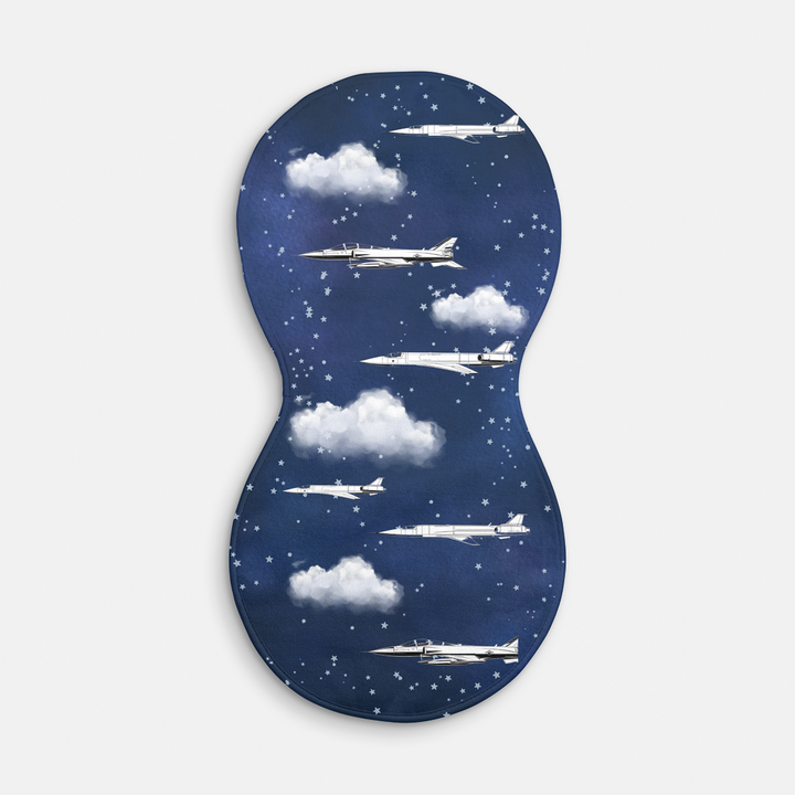 Fighter Jet Burp Cloth
