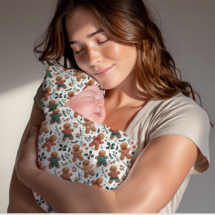 Gingerbread Cocoon Baby Swaddle Set