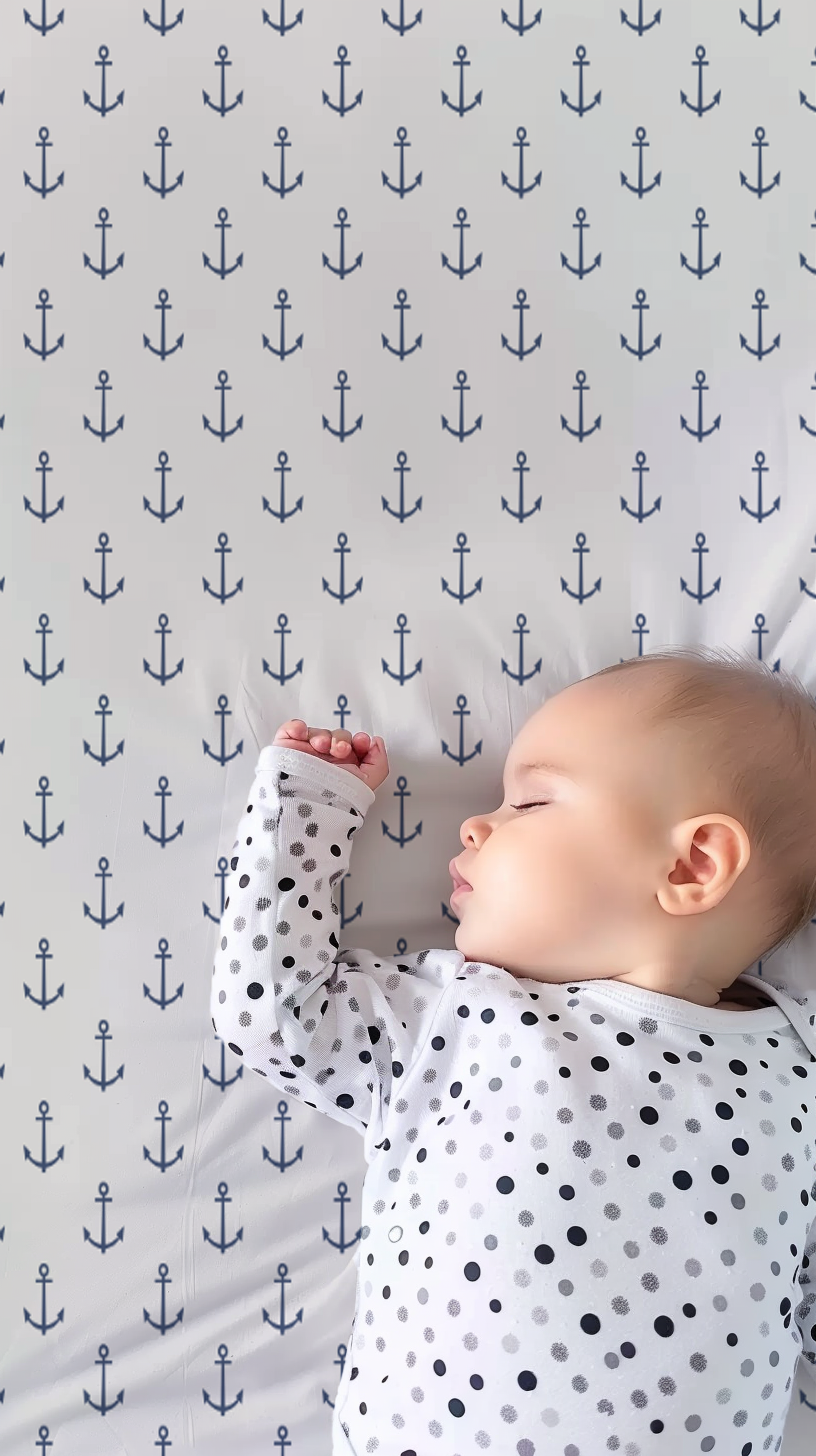 Anchors Away Fitted Crib Sheet