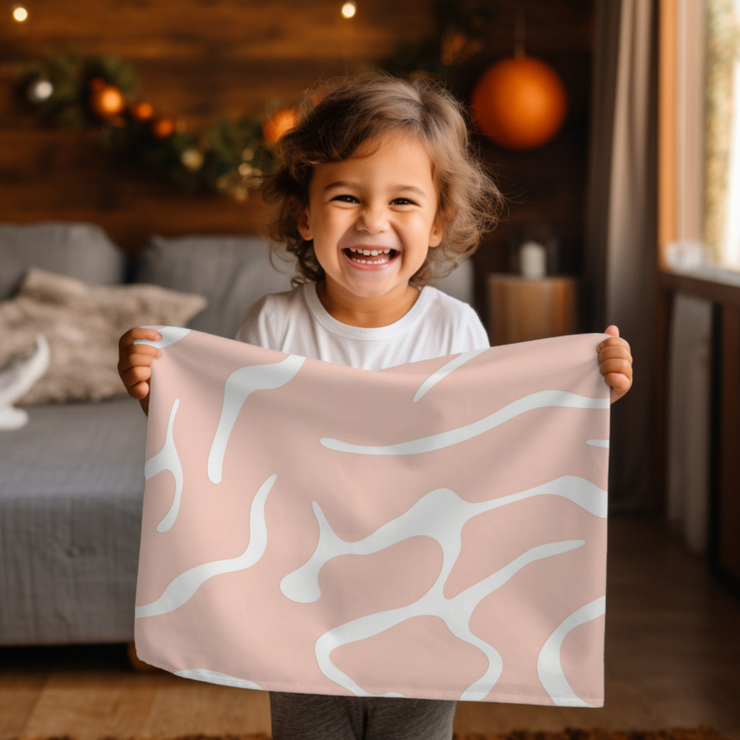 Peaches and Cream Minky Blanket