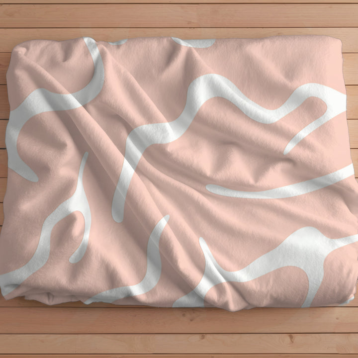 Peaches and Cream Minky Blanket