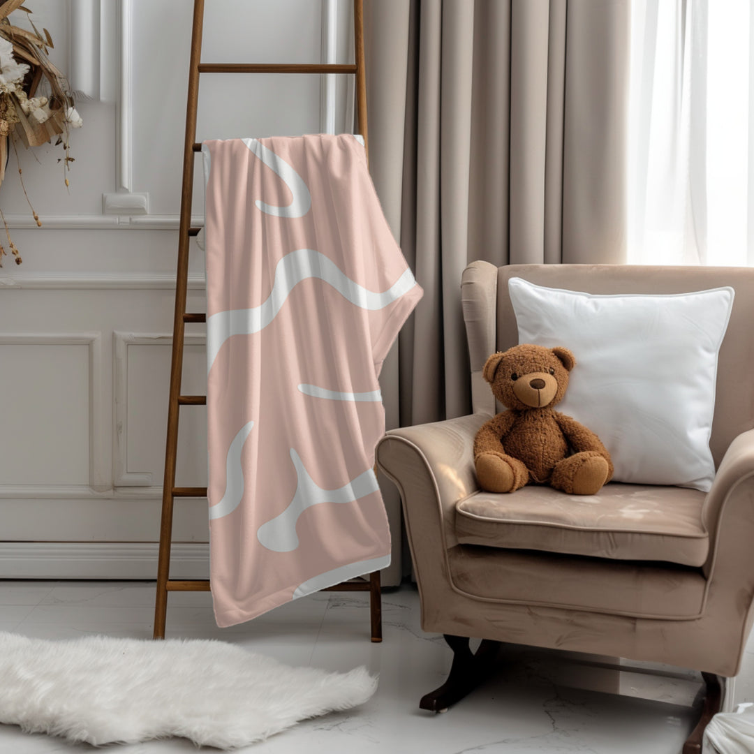 Peaches and Cream Minky Blanket