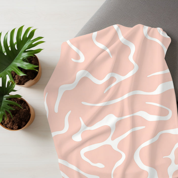Peaches and Cream Minky Blanket