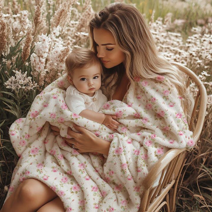 Rosebud Minky Blanket