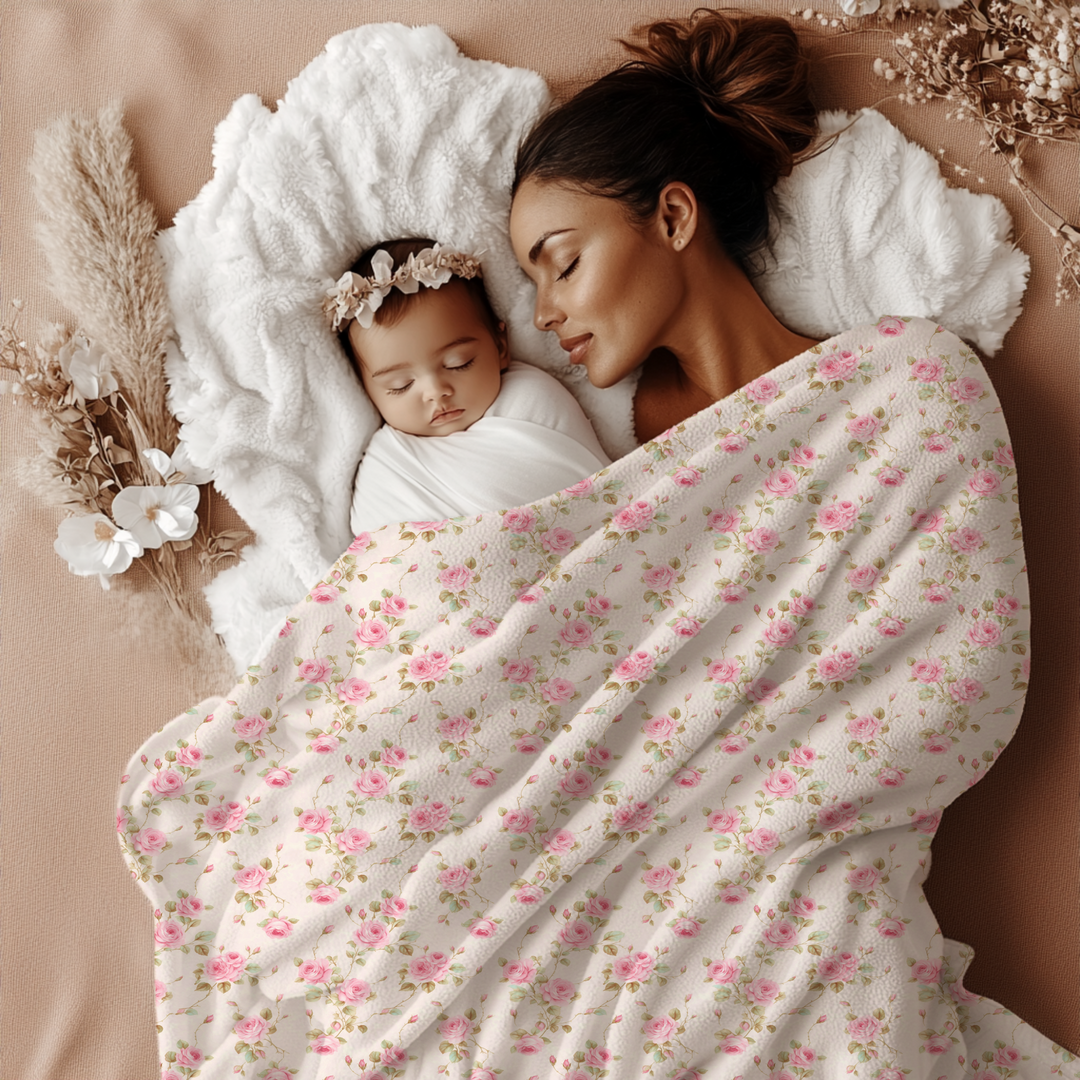Rosebud Minky Blanket