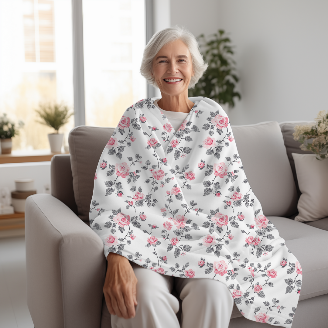 Roses and Lace Minky Blanket