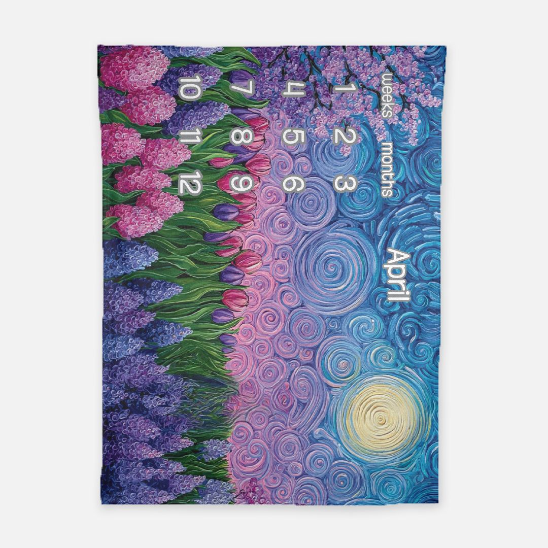 Whimsical Garden Milestone Blanket