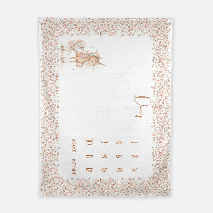 Unicorn Milestone Blanket