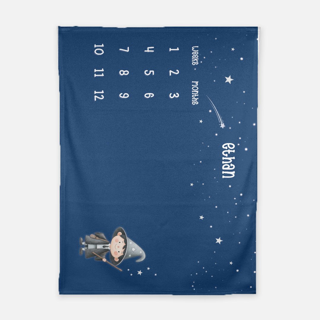 Wizard Milestone Blanket